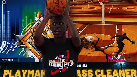 My new 6’7 DEMIGOD playmaking glasscleaner build on nba2k20!! Speedboosting center build on nba2k20