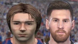 Lionel Messinin Pes 4Ten Pes 2018E Yüz Deği̇şi̇mi̇