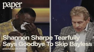 Shannon Sharpe Tearfully Says Goodbye To Skip Bayless, 'Undisputed' | Paper Route Clip