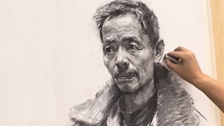 An Awesome Way to Draw Charcoal Portrait