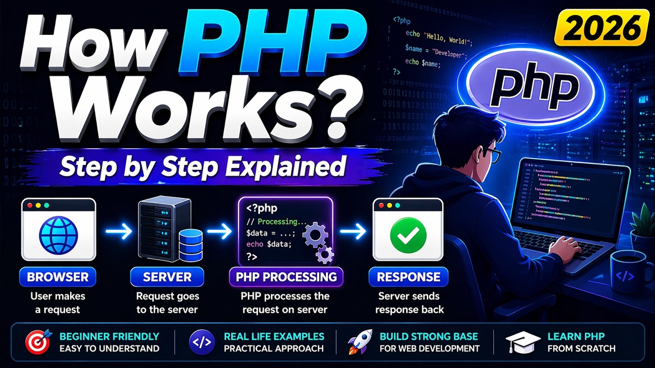 How PHP Works? | Working of PHP Explained for Beginners 2026 | Learn ...