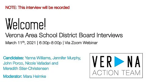 VASD School Board Interview - 3.11.2021