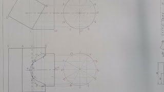 How to find the interpenetration curve between a square based prism and a cylinder