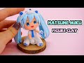 Diy hatsune miku chibi  how to make clay  handi work