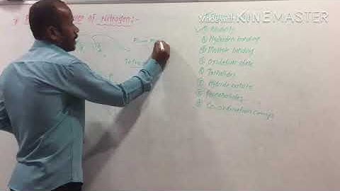 Anomalous behaviour of nitrogen