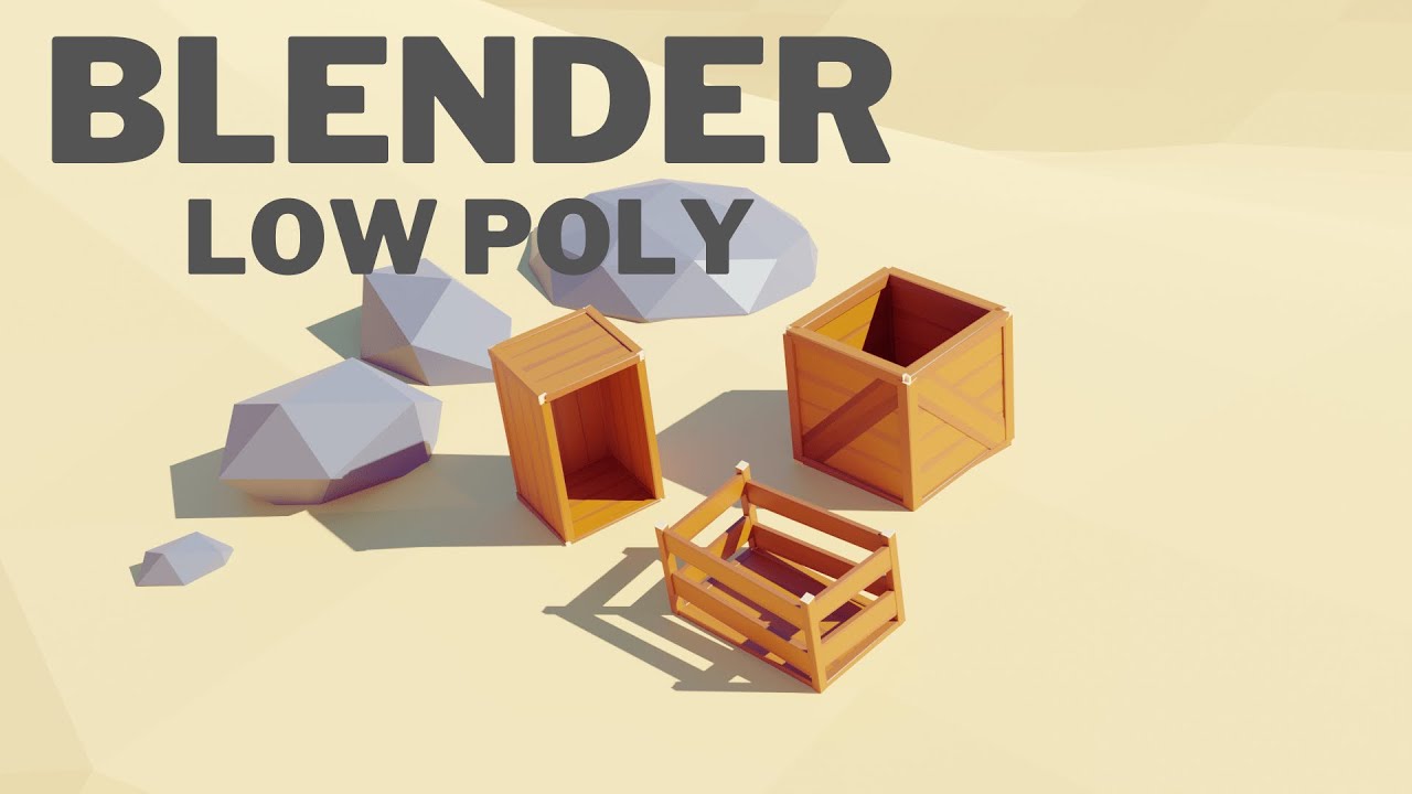 Blender Low Poly Game Asset || Box - 01 || - YouTube