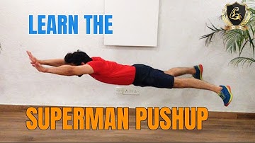 How to do a FLYING SUPERMAN PUSHUP for BEGINNERS  | Tutorial