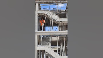 Technical remove bottom formwork of concrete stairs