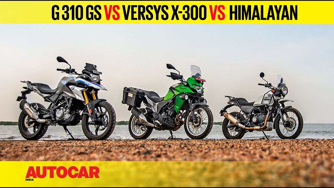 Bmw G 310 Gs Vs Kawasaki Versys X 300 Vs Royal Enfield Himalayan Comparison Review Autocar India Youtube