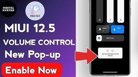 Miui 12.5 New Volume control panel|enable New volume control|Miui 12.5 System Ui controls app