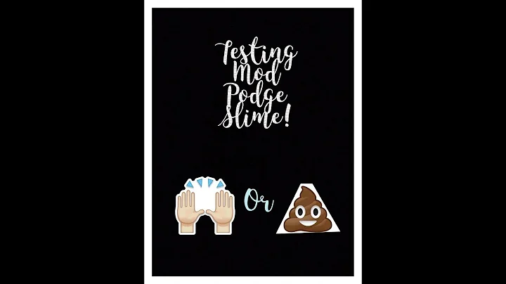 Testing Mod Podge Slime!
