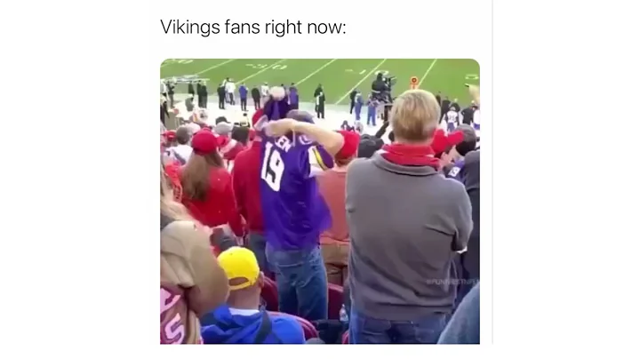 Vikings fan switches his Adam Theilen Jersey for a brand new George Kittle jersey after team lost