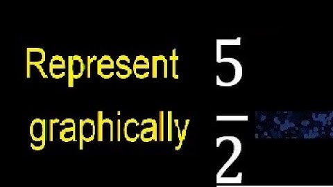 Represent 5/2 graphically . Graphic representation of fractions, graph