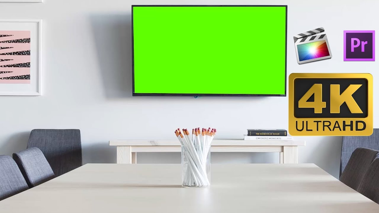 Corporate TV Screen In Office - Green Screen Footage Free 4K - YouTube
