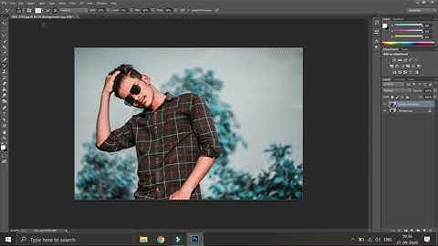 Cyan Blue Leaf Color Grading Effect Photoshop Tutorial | Cinematic Soft Cyan color Grading Effect
