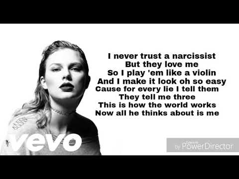 Taylor Swift I Did Something Bad Lyric Video Cover Youtube