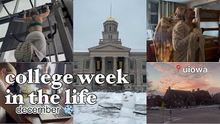 college week in the life @uiowa (1st semester)