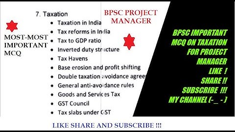 #taxation#Previous#Year#BPSC#PROJECT#MANAGER#MCQ#inflation#3