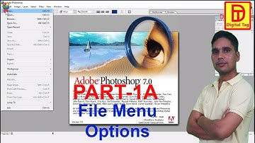 File Menu in Adobe Photoshop 7.0 in Hindi | Part-1A