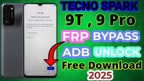 Tecno Spark 9t FRP Bypass Android 12 2025 | Tecno (KG5p) Instellingen, Apps openen niet ADB-ontgr...