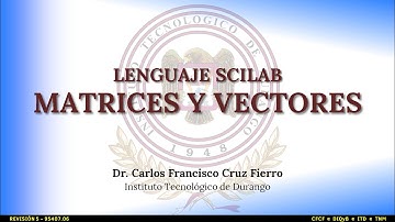 Scilab - Matrices y vectores