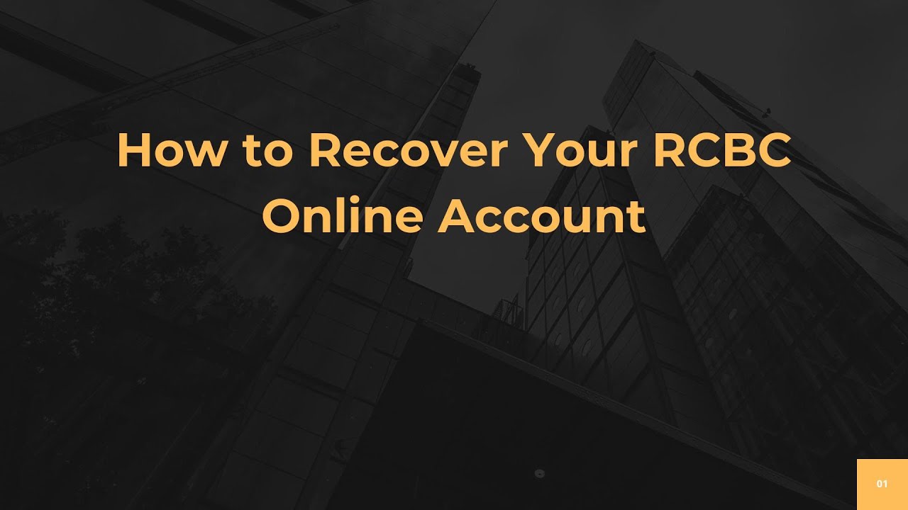 How to Recover Your RCBC Online Account - YouTube