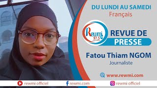 Revue de Presse ! Fatou Thiam Ngom 02 Août 2023 Version Française …Rewmi Officiel