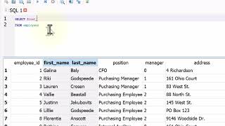 sql 1 - select from
