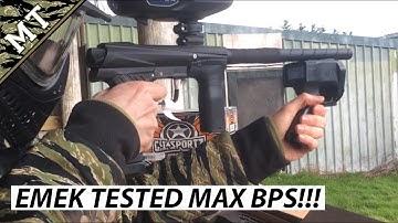 Planet Eclipse Emek Paintball Gun BPS tested over the chrono - DOUBLE DIGITS BPS!!! WOW