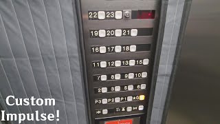 RARE!! Custom Dover Impulse Traction Elevators at an apartment building - Burnaby BC