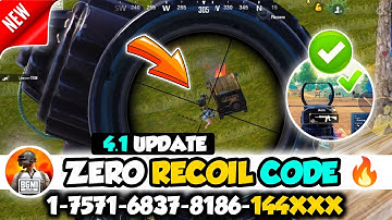 🔥BGMI 4.1 Update Sensitivity Settings 2025 🔴| Zero Recoil Sensitivity Code 😱 | Bgmi 4.1 Sensitivity🚀
