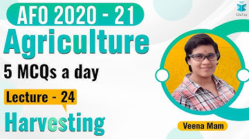 MCQs Series of ARD | Static for AFO Mains I Lecture 24 I Agriculture Harvesting I AFO 2020 - 21