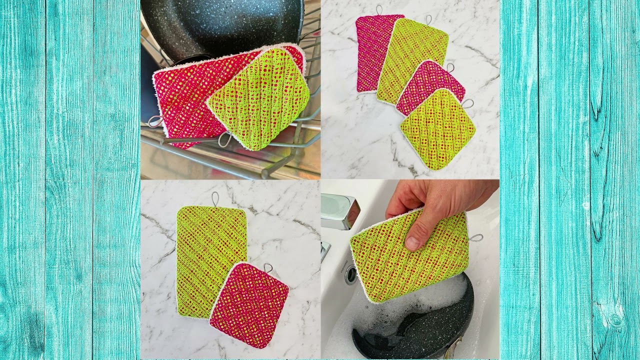 Reusable Cleaning Sponges 4x4 5x7