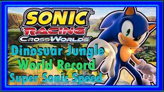【SRCW】Sonic Racing: Crossworlds - Dinosuar Jungle TT - 1:54.981 (Former WR) - Super Sonic Speed screenshot 2