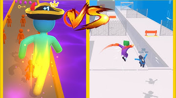 Giant Rush Vs Parkour Race : Gameplay Walkthrough Part 1 - Level 1-9999 All Level (iOS, Android)