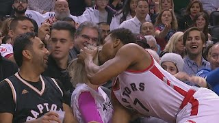 Kyle Lowry Kisses a Fan | Heat vs Raptors | January 22, 2016 | NBA 2015-16 Season