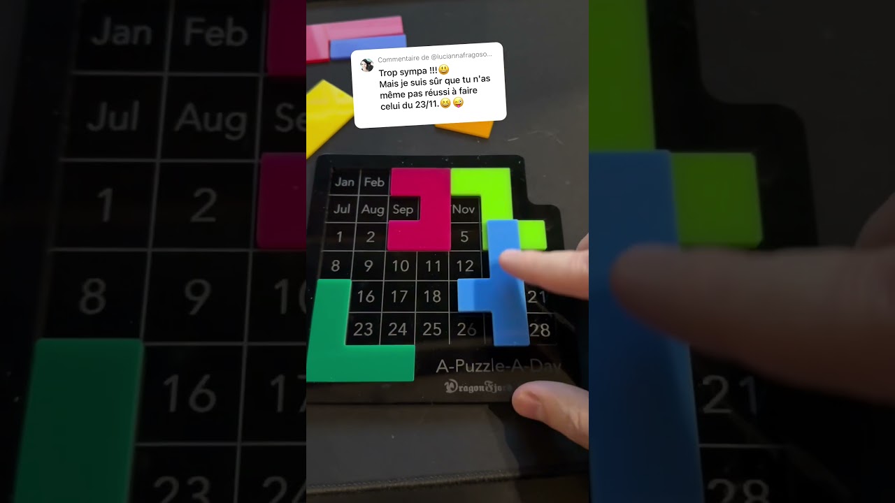Le puzzle calendrier impossible &agrave; faire&hellip; je le fini ? 🧩 #holidayswithyoutube #puzzle #calendrier