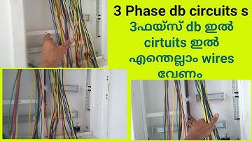3 phase db circuits and home circuits#i love god