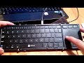 Bluetooth Tastatur mit Touchpad iClever 3 fach faltbar Windows Apple Android kompatibel