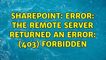 Sharepoint: Error: The remote server returned an error: (403) Forbidden