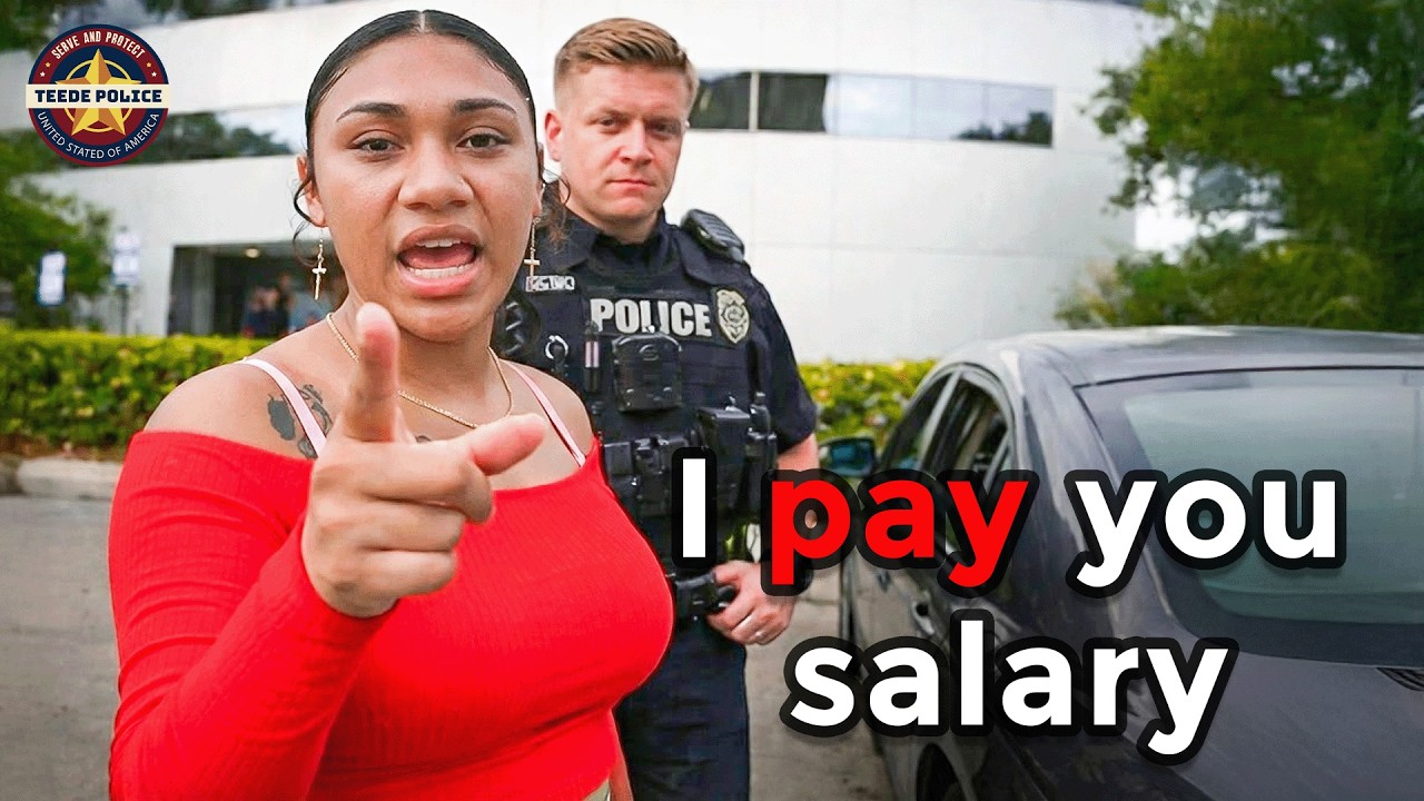 Psycho 19-Year-Old Turns Simple Traffic Stop into Felony | Karen Gets Arrested