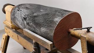 From rough logs to amazing works of art  The brilliant idea of ​​a carpenter