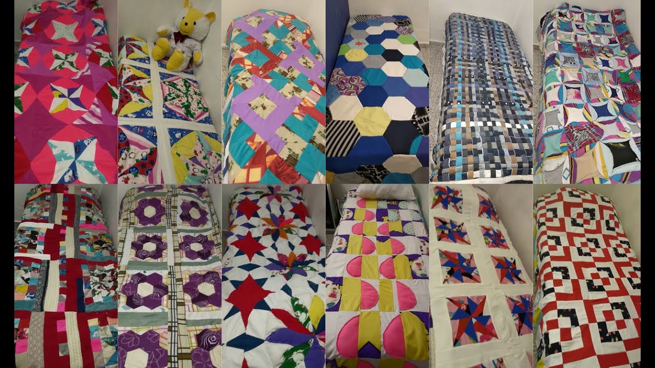 Ручной пошив одеял: Мои творения - YouTube