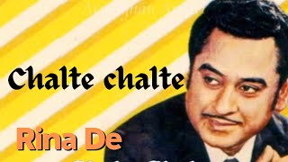 Chalte Chalte Mere Yeh Geet Ll Kishore Kumar Ll Vishal Anand  Simi Garewal Ll Cover By Rina De