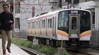 ［E129系電車走行音　添乗音］　130M　普通　巻　モハE129―3　新潟ー青山（自動放送なし、全て車掌の肉声放送）