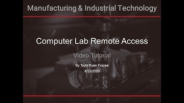 MITECH 320 Computer Lab Remote Access (short version)