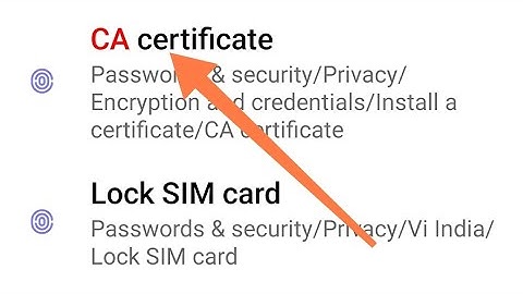 redmi note 10 me CA certificate kaise check Karen,how to check CA certificate redmi note 10