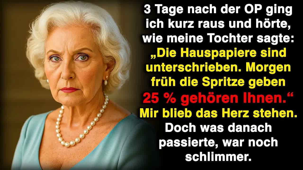 Ich hörte, wie meine Tochter mit dem Chefarzt gemeinsame Sache machte – und lächelte über ihren