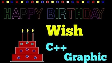 Best #Birthday Wish in Programming Style using C++ graphic | #codestudio   #birthdaywish