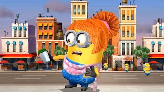 Minion Rush Lucy golden costume minion Downtown Despicable Me gameplay